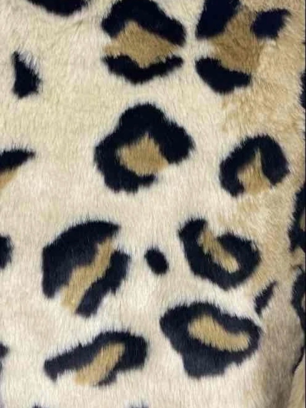 Karl Lagerfeld Leopard Faux Fur Bomber Jacket - Tan & Black - Picture 7 of 9